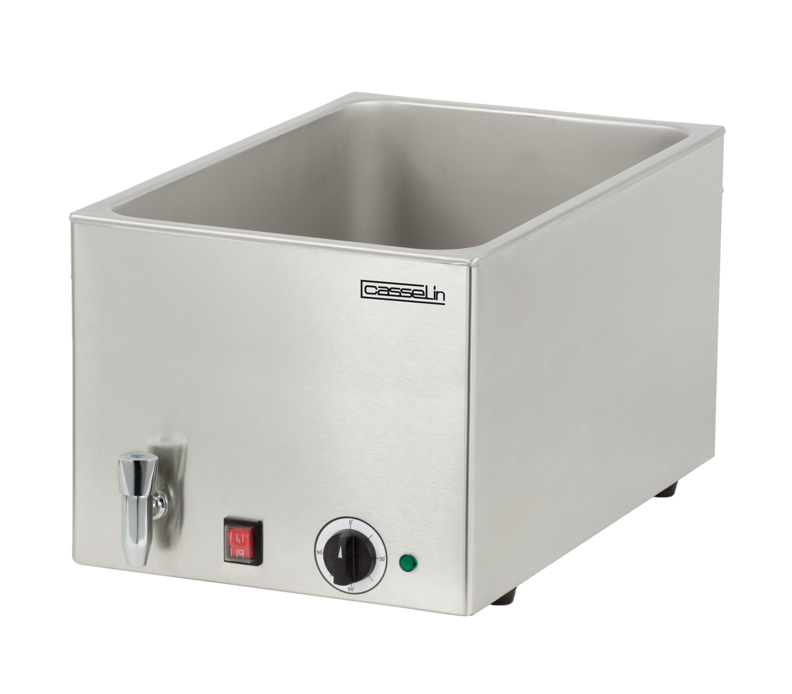 Casselin Bain Marie Gn 1/1 Avec Robinet De Vidange - 200 Mm