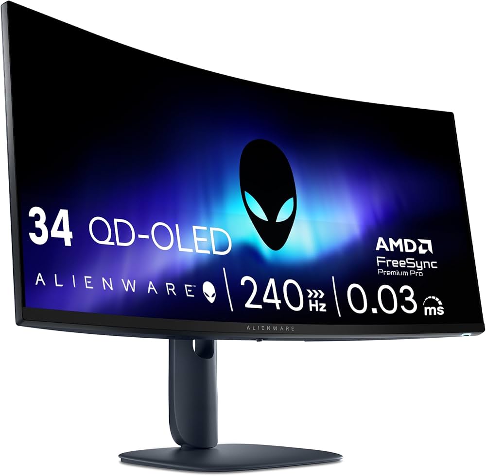 Alienware 34 Gaming Monitor - AW3425DW, WQHD , 21:9 1800R Curved