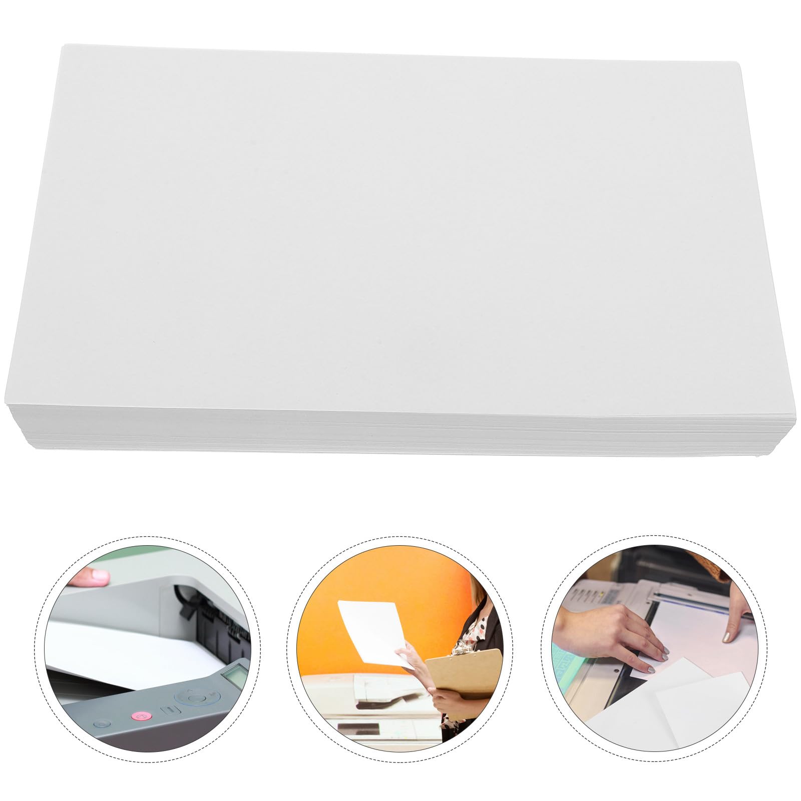 Kichvoe Multifunktionspapier Reißfest und Knickfest Blatt Weißes 500 aus Papier Kartonpapierbögen für Basteln und Scrapbooking für Büro und Druck