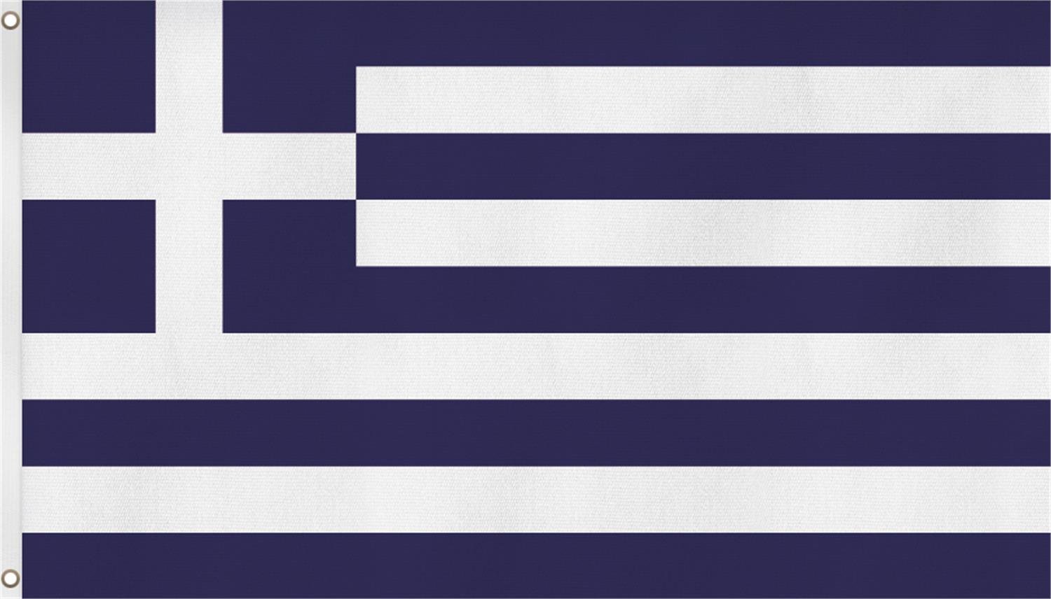 Griechenland Flagge, 152 X 91 Cm – 100% Polyester, Doppelt Genäht, Mit 2 Ösen, Für Innen & Außen