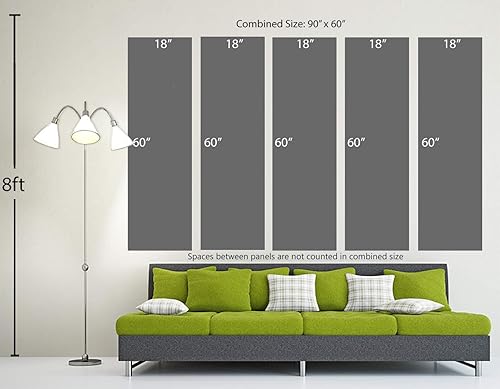 Miniatura 8 de 90 x 60 TOTAL - Sarasota, Florida USA Canvas Print Wall Art - 3 Panel Split, Triptych, home decor wall decor skyline