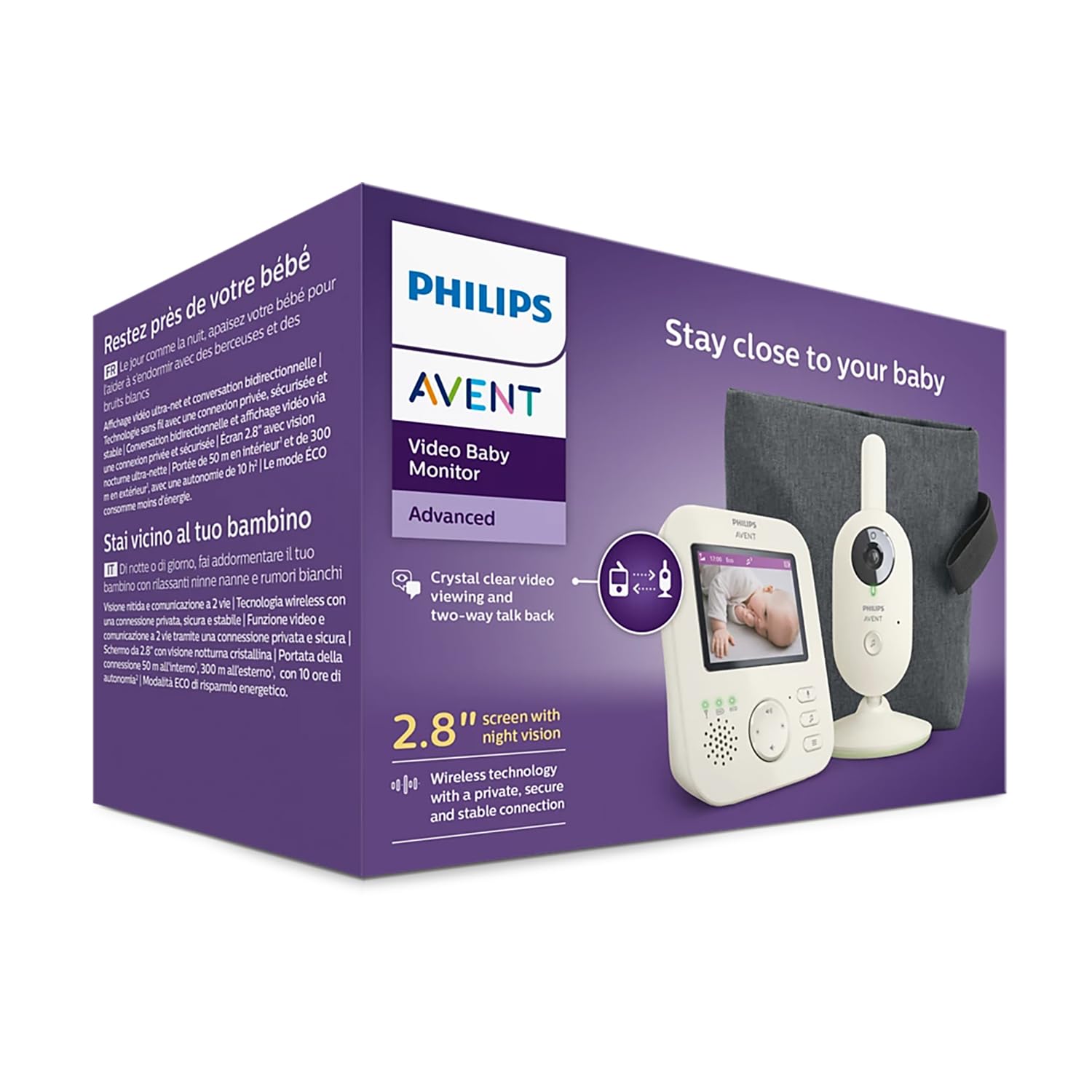 Philips AVENT Babyphone SCD882/26 Video Babyphone Advanced (SCD882/26)