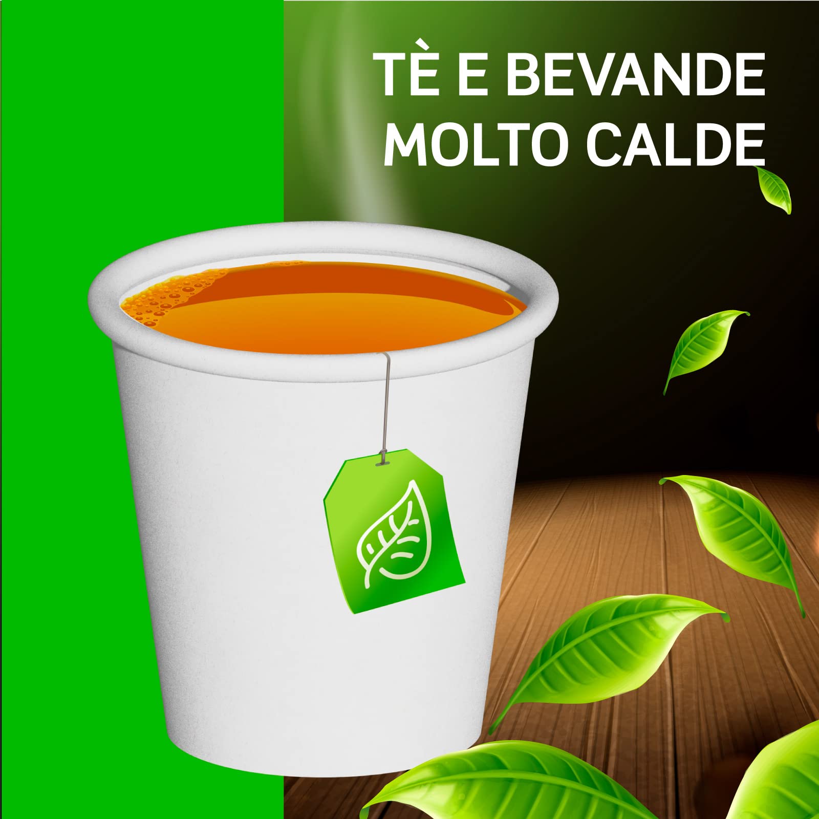 Eurocali 1000 Bicchieri in Carta Biodegradabile Compostabile 240ml - per Asporto Bevande Acqua