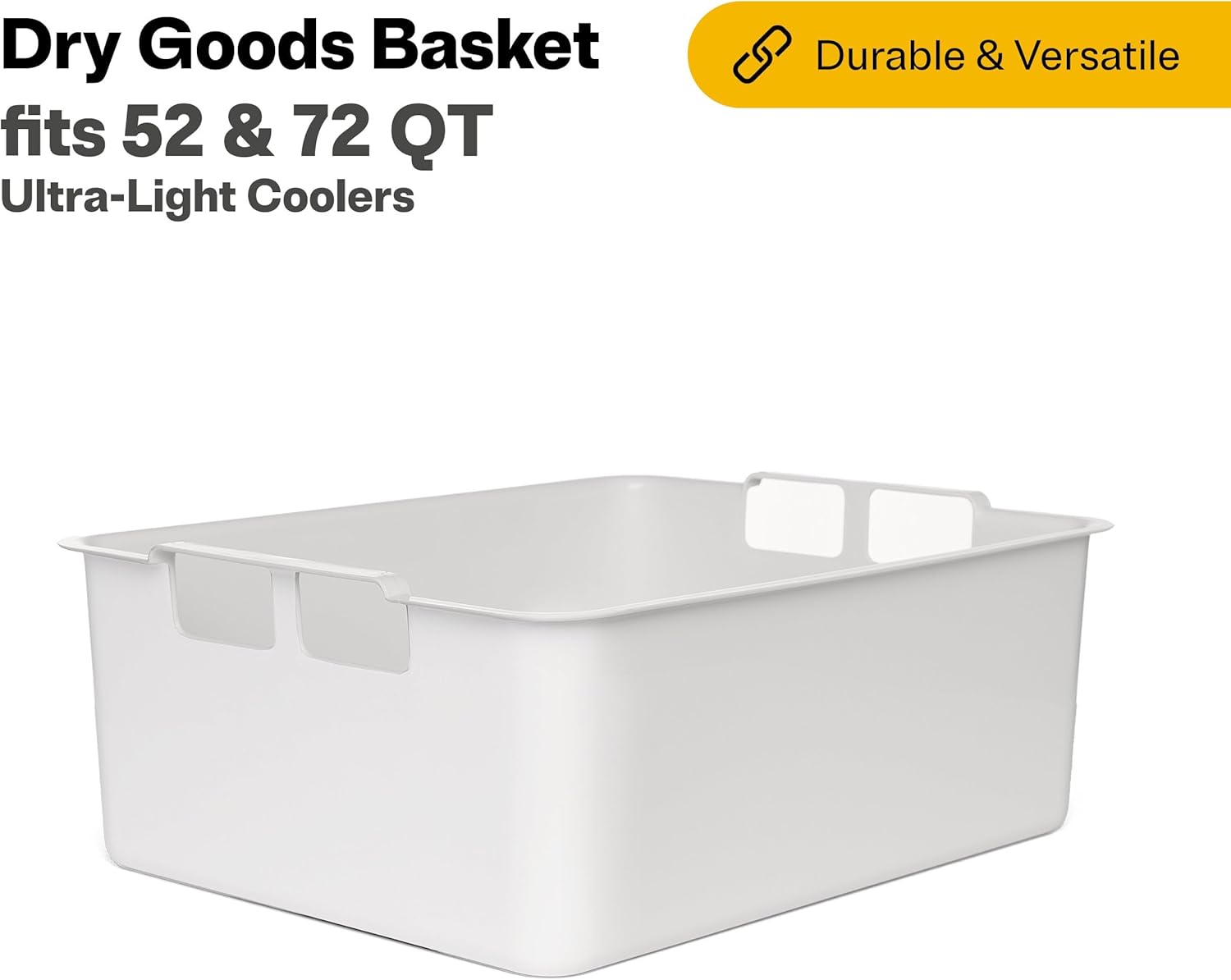 RTIC Ultra-Light Cooler Dry Goods Basket Tray Insert Accessories Perfect for Organization