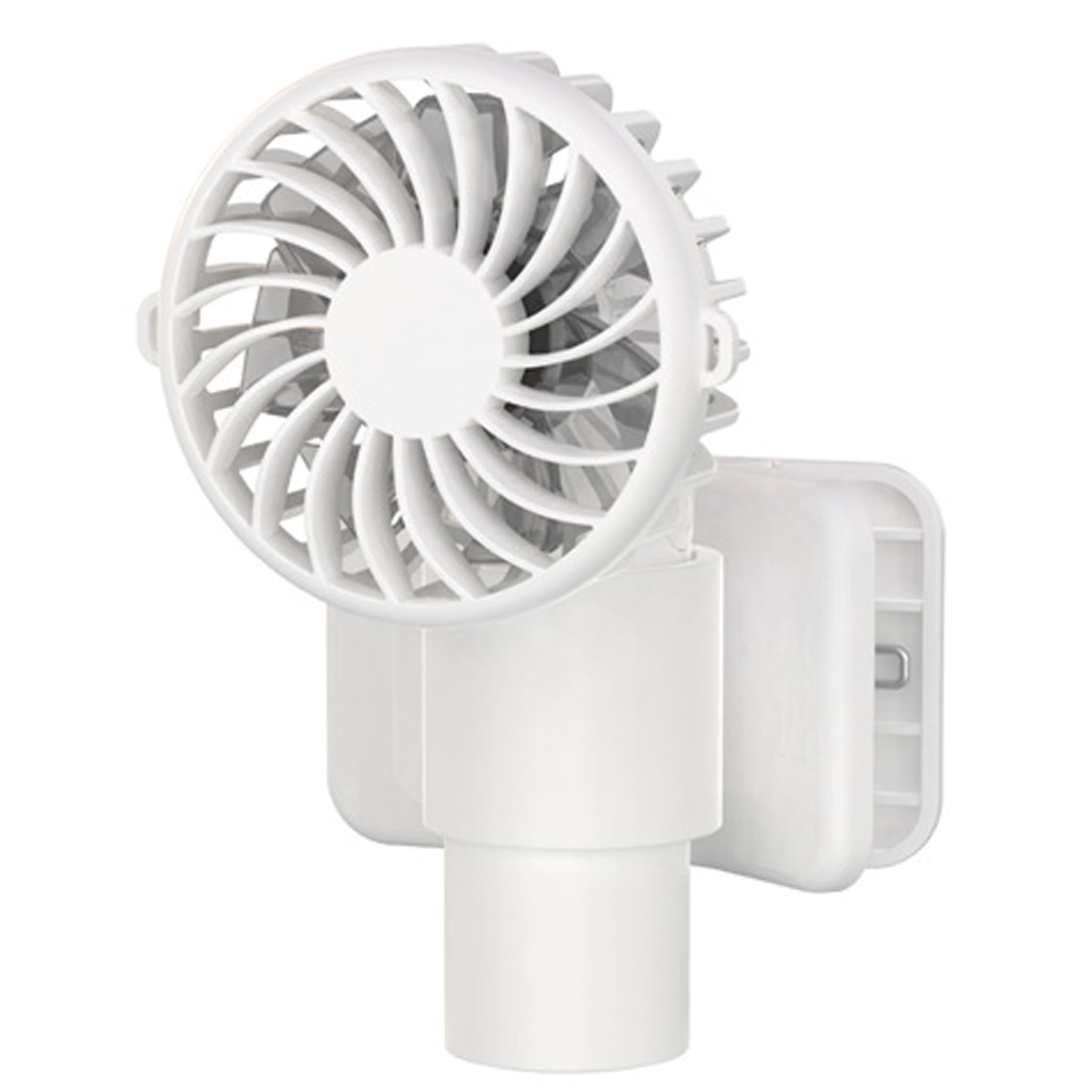 Xoeryoy Portable Car Ac, 3-in-1 Clip-on/handheld/stand Cooling Fan, Usb Rechargeable Portable Car Fan - White (1000mah) ;1