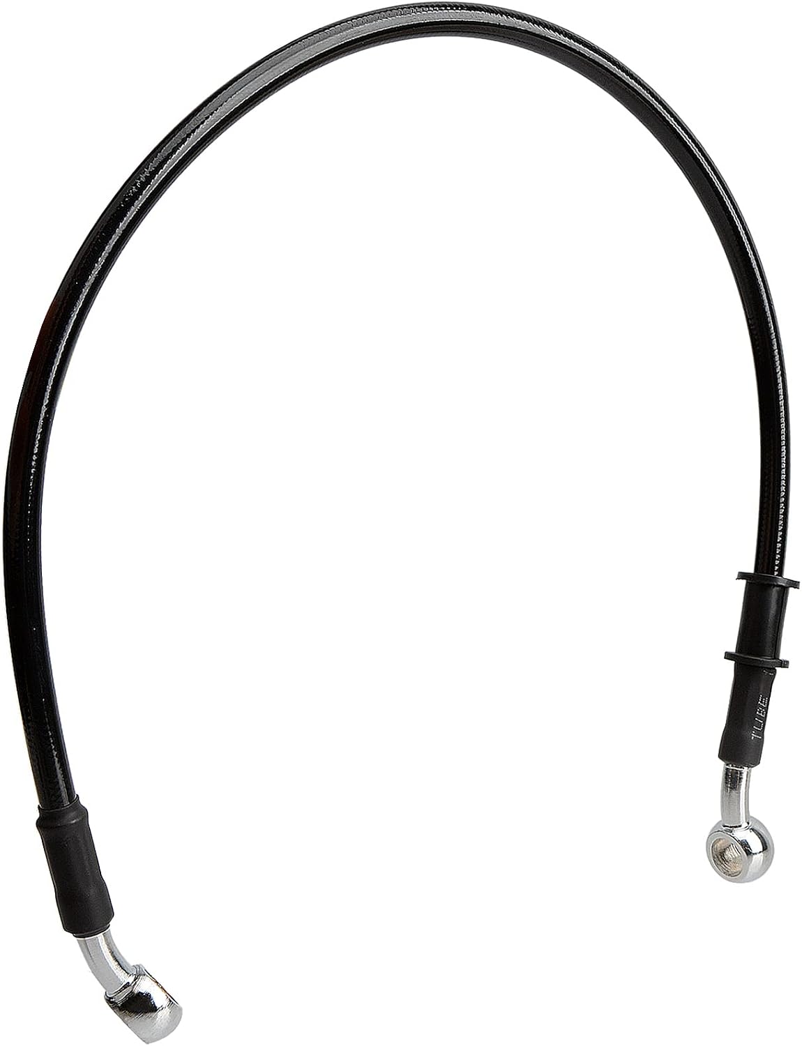 Motorcycle Brake Line, 50cm/19.7" Universal Hydraulic Clutch Oil Pipe, Motocross Stainless Steel Braided Accessories for Bikes Enduro Motocross Street Bikes(Black)