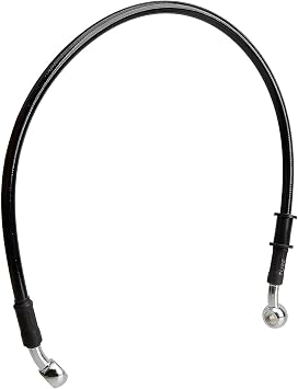 Motorcycle Brake Line, 50cm/19.7" Universal Hydraulic Clutch Oil Pipe, Motocross Stainless Steel Braided Accessories for Bikes Enduro Motocross Street BikesBlack
