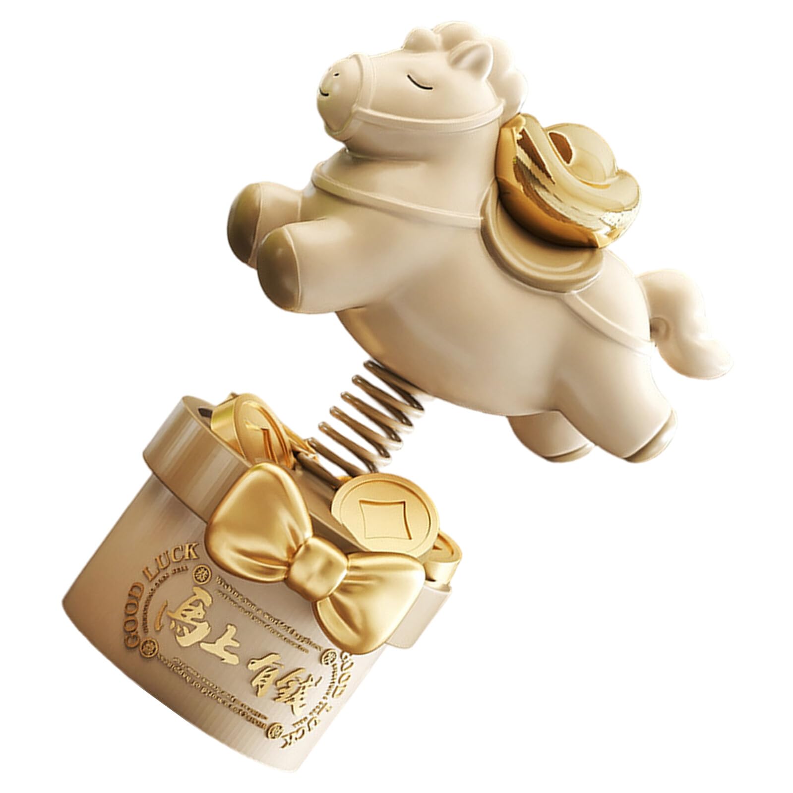Décoration intérieure de bureau figurine de cheval beige Baluue