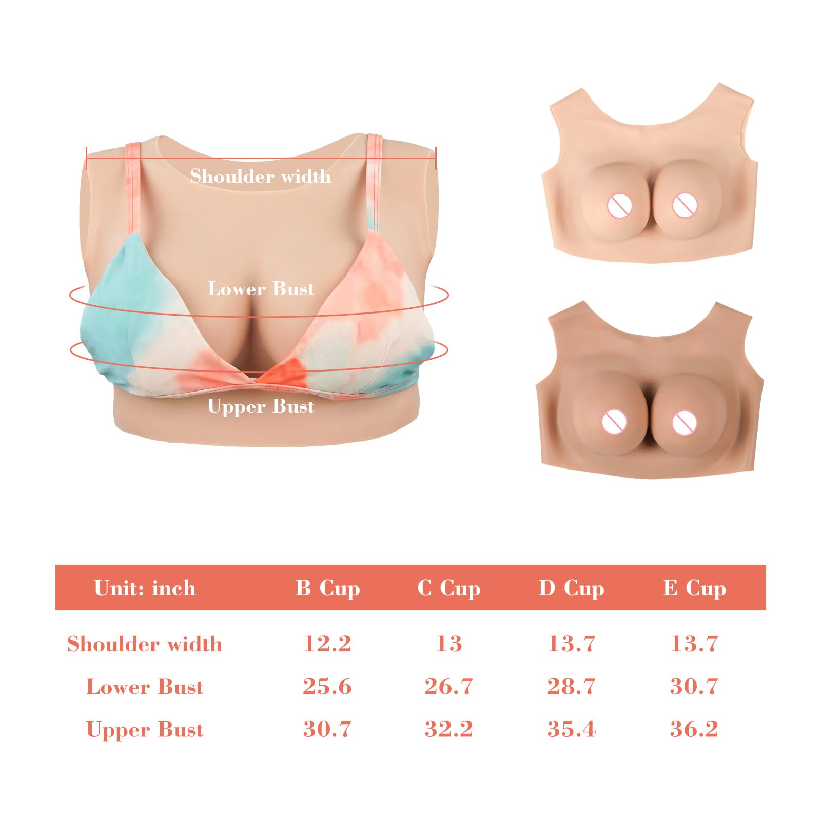 Amazon.co.jp: KUMIHO シリコンバスト 工乳房 女装バストロア