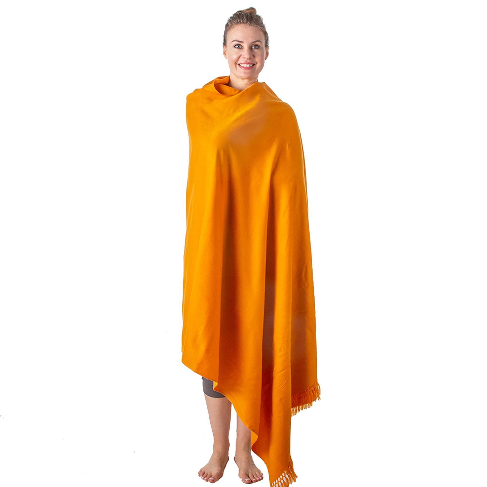 Om Shanti CraftsMeditation Shawl or Meditation Blanket, Shawl/Wrap, Oversize Scarf/Stole. Large. Unisex.