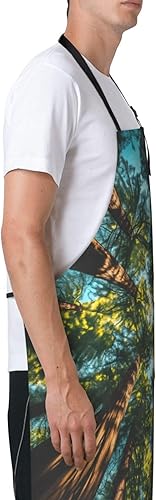 Miniatura 8 de Waterproof Apron With 2 Pockets,Kitchen Chef Aprons Bibs For Cooking Baking Painting Gardening Grooming