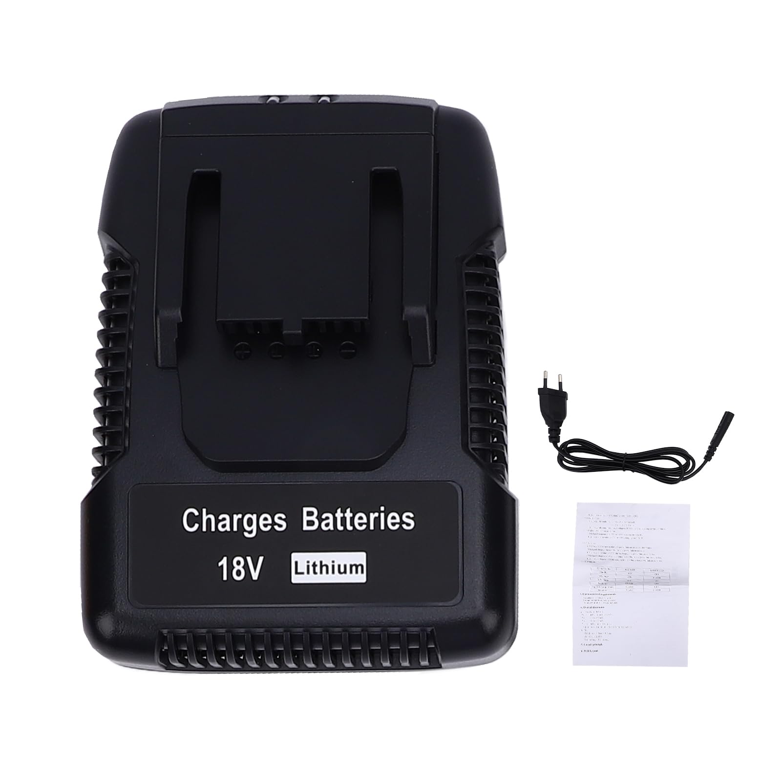 ViaGasaFamido Chargeur de Batterie 18V 42W, Charge Rapide avec Indicateurs LED pour R840083 R840085 R840086 R840087 R840089 AC840085 AC840086 AC840089 (Prise UE 250V)
