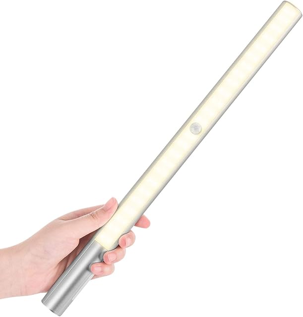 BLS LED Closet Light Battery Powered, T402 Super Bright Wireless Under Cabinet Lighting | Motion Sensor Light | 4000mAh Rechargeable Battery Operated | Stick on Lights | 180 Days Battery Time