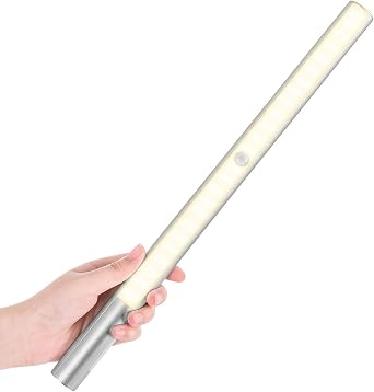 BLS LED Closet Light, Motion Sensor Light Indoor, Large 4500mAh Rechargeable Battery Powered, Wireless Under Cabinet Lighting for Closet/Kitchen/Stair, 180 Days Battery Time, 4000K Warm White, 1 Pack
