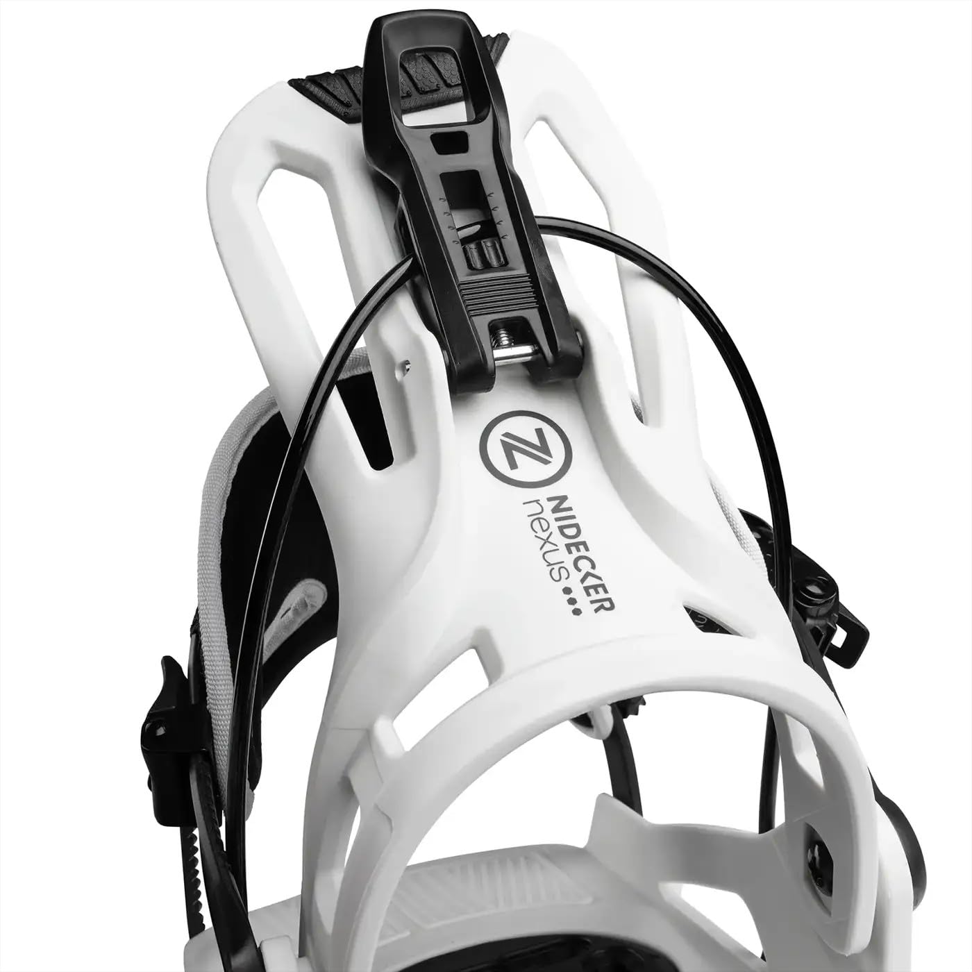 Nidecker Flow Nexus Snowboard Bindung Komfortabler All-Mountain Flex mit glasgefüllter Nylon-Grundplatte - L - Stone