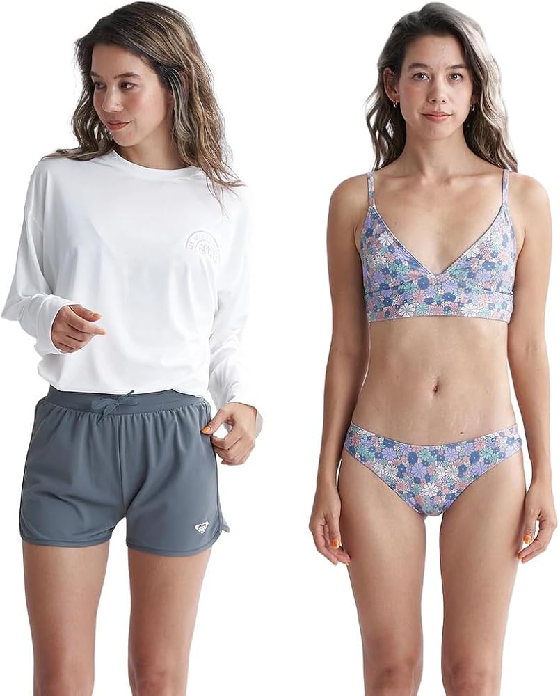 ROXY ビキニとラッシュガードセット Amazon.co.jp: [ロキシー] ビキニセット 長袖ラッシュガード