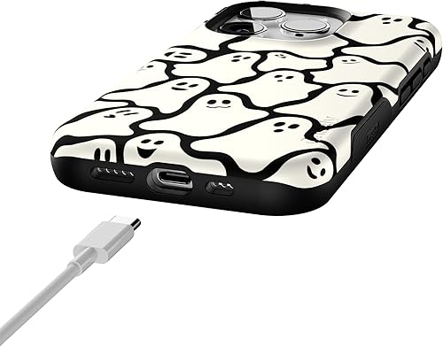 Vista 246 de Casely Funda para iPhone 15 Pro Jardín Secreto Flores mixtas Funda atrevida Compatible con MagSafe y botón de acción Jardín Secreto Floral
