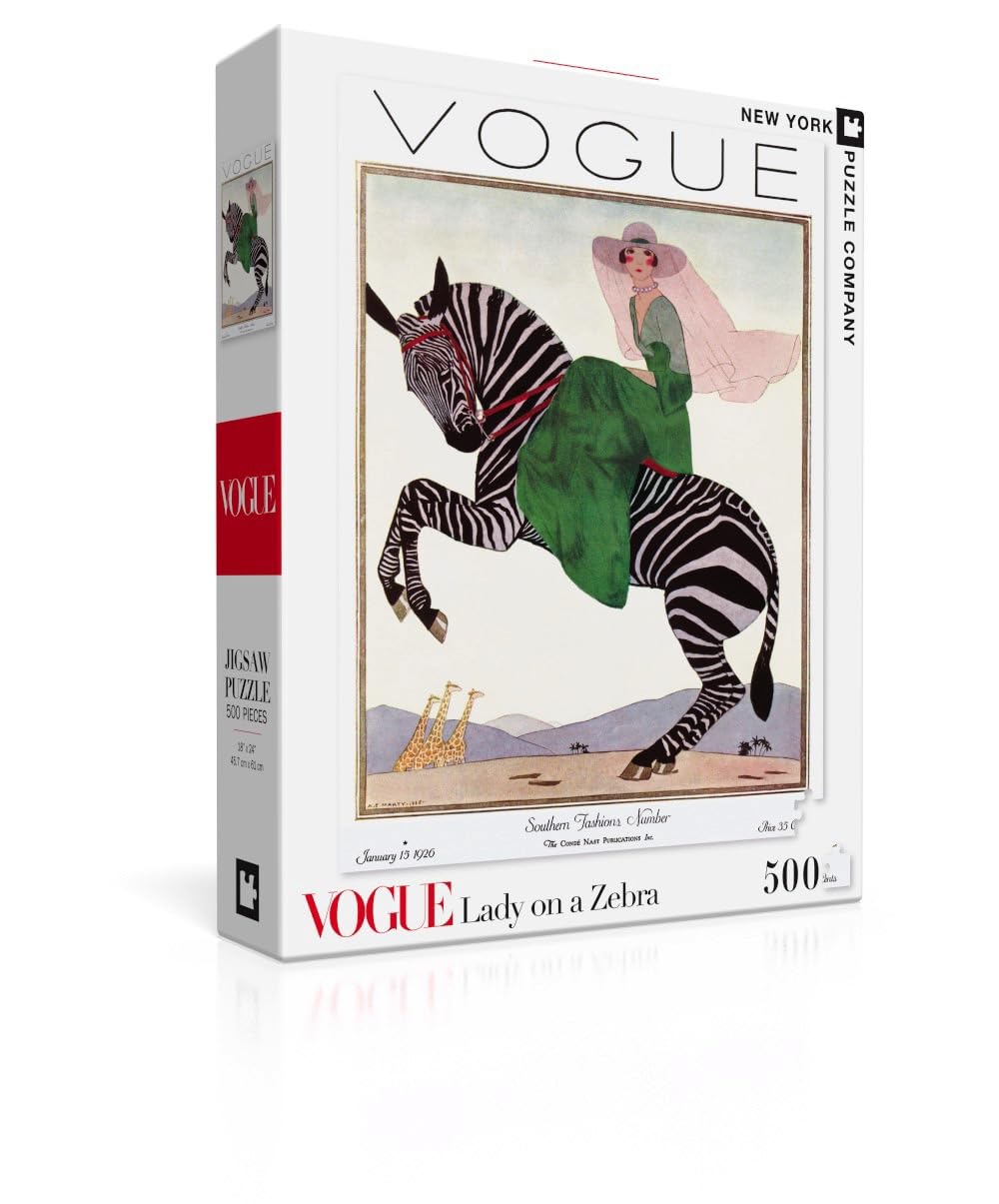Amazon.com: New York Puzzle Company - Vogue Magazine Lady on a