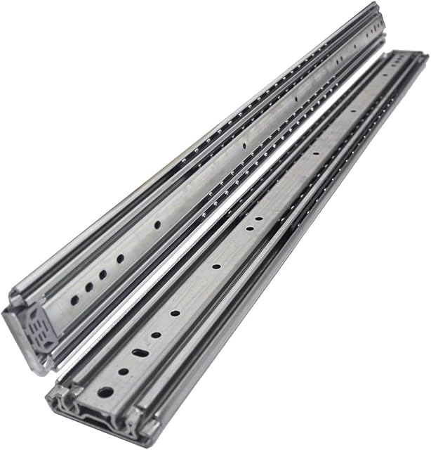 VADANIA 1000mm Ultra Heavy Duty Drawer Runners #VA2576 1-Pair, Max Load 130-220kg, Ball Bearing Full Extension Side Mount, Upgrade Locking Industrial Drawer Slides for Heavy Sliding Out Storage