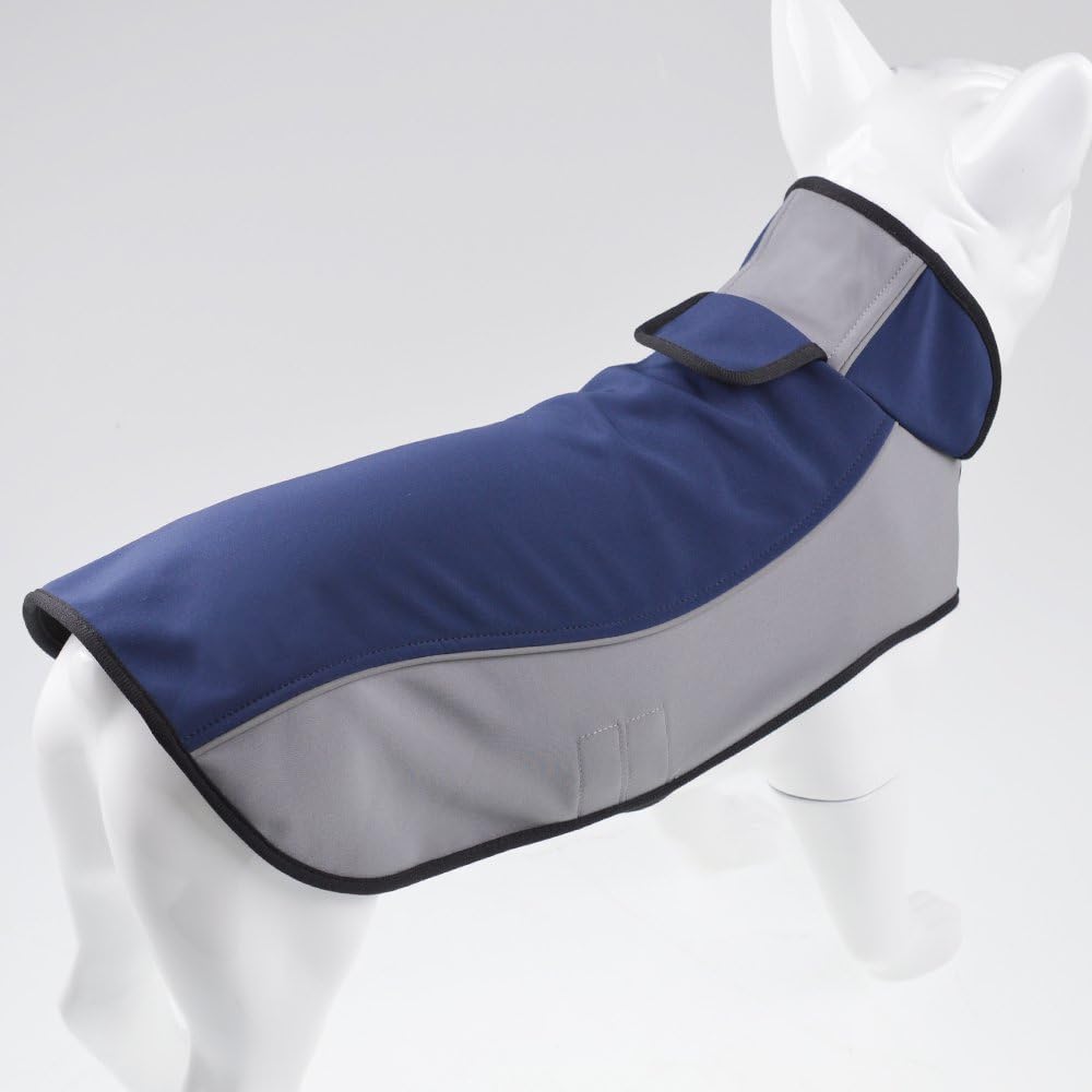 Fosinz Outdoor Waterproof Dog Jacket Dog Coat with Reflective Stripe (3XL, Blue)