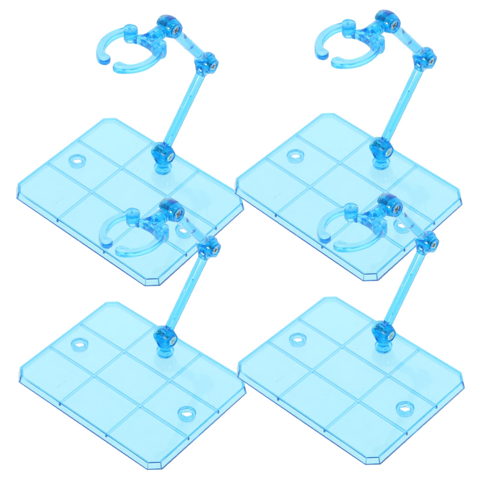 Support Pour Figurines D'anime - Base Articulée Avec Socle Carré 3 Piliers - Pour Figurines Jusqu'à 7 Pouces (18 Cm) - Matériau PVC Durable