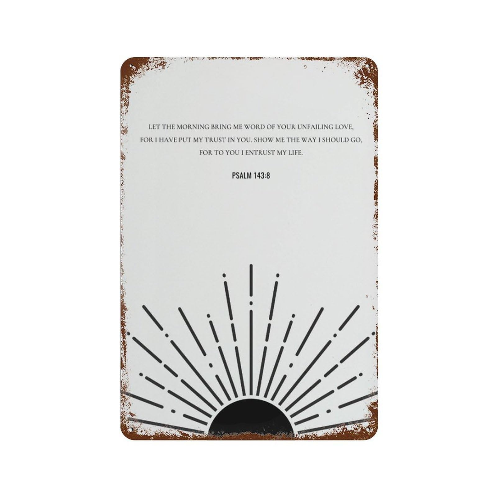 xiaoxiaoshen Mountain Scripture Psalm 143 8 Wall Decor Art Metal Tin Poster Modern Home Decor Art Home Bar Shop Decorations Vintage Sign 30x20cm
