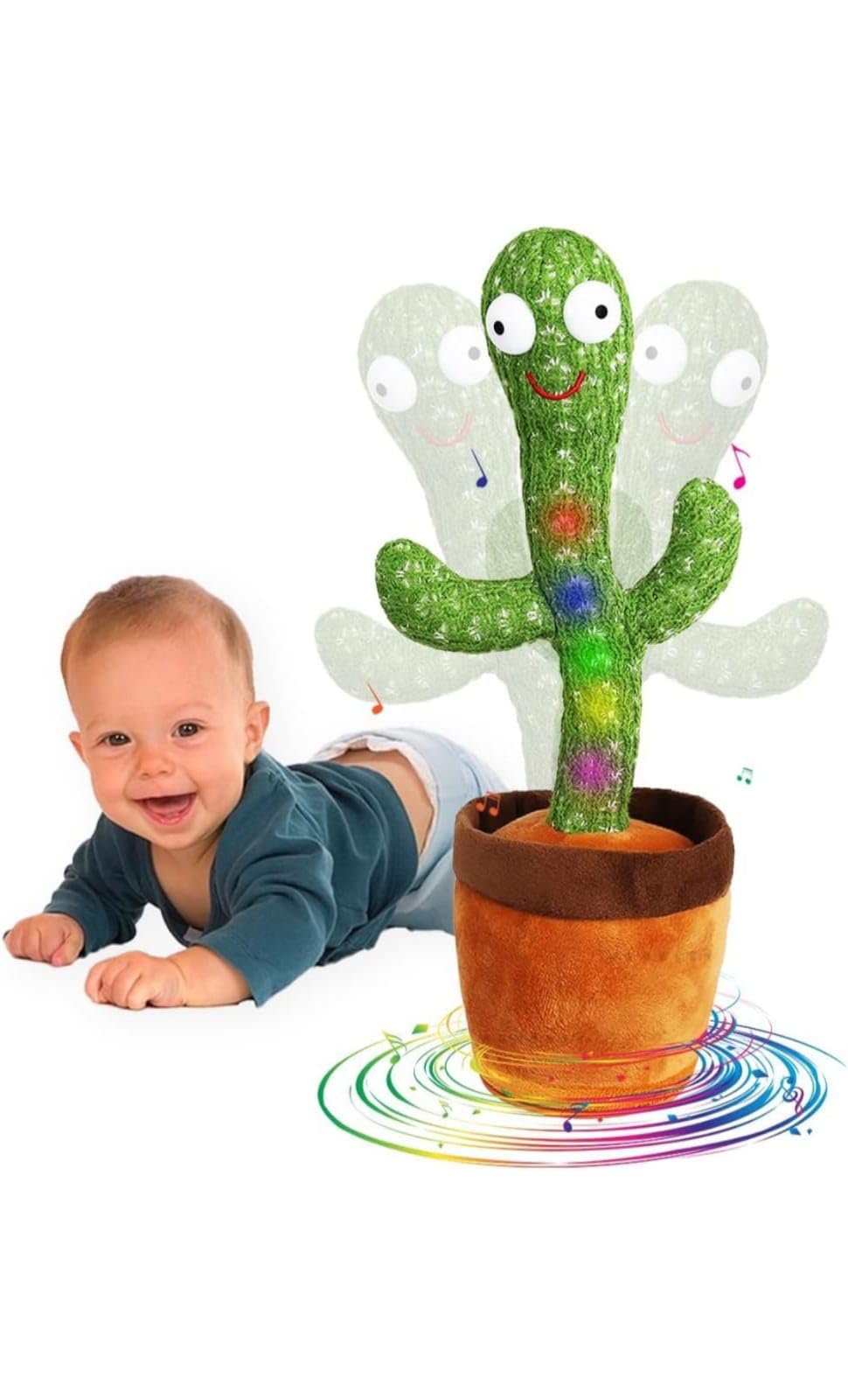 MOKIM Cactus Toy Talking Cactus Plant Plush Toy Dancing Cactus Voice Repeat,Dancing for Baby Boys and Girls, 120 Songs for Baby (Green) (B0CRZCKM64) Amazon Price History, Amazon Price Tracker