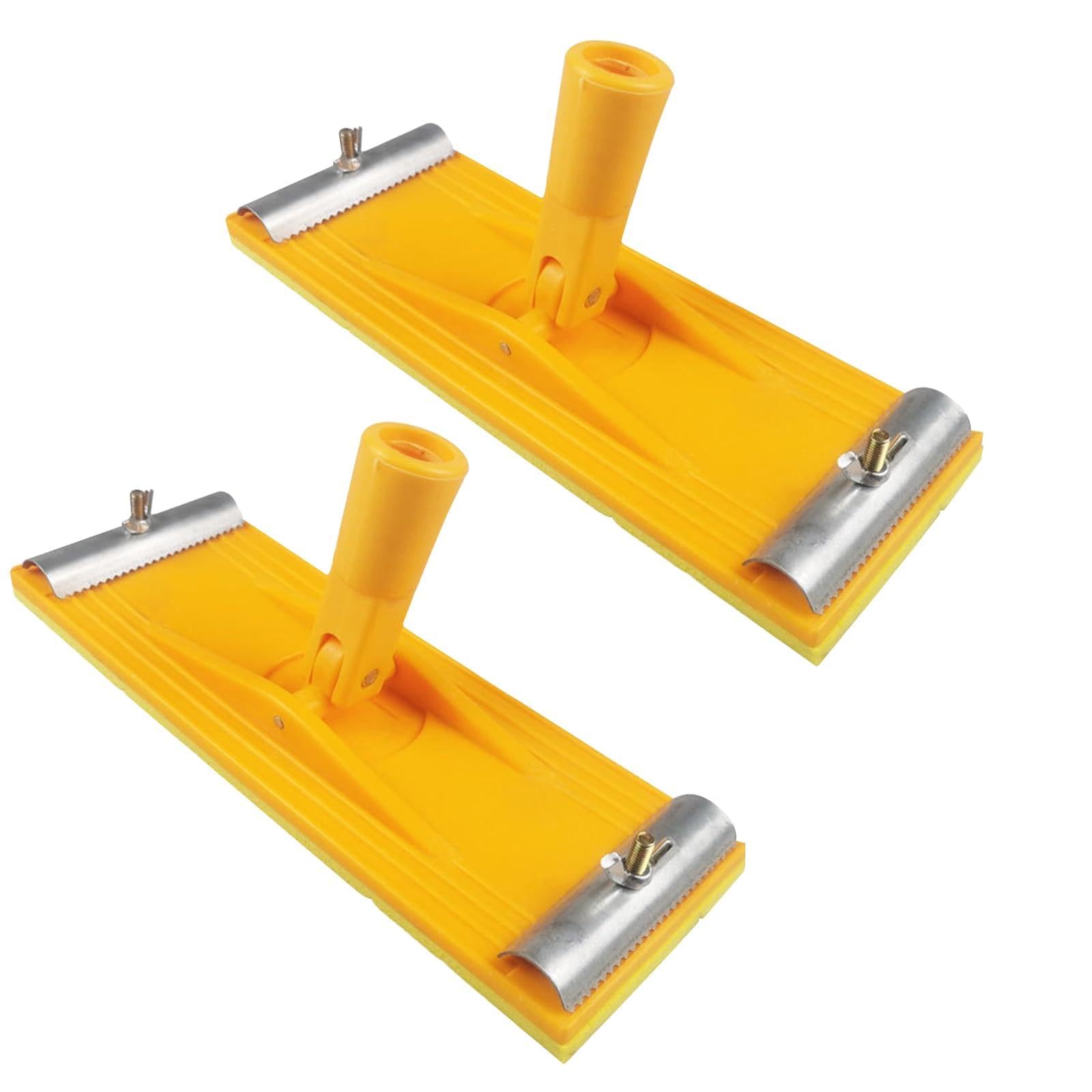 2 PCS Heavy Duty Pole Sander Head for Fast, Walls and Ceilings Without Ladders Efficient Sanding of Floors Compatible with All Sandpaper