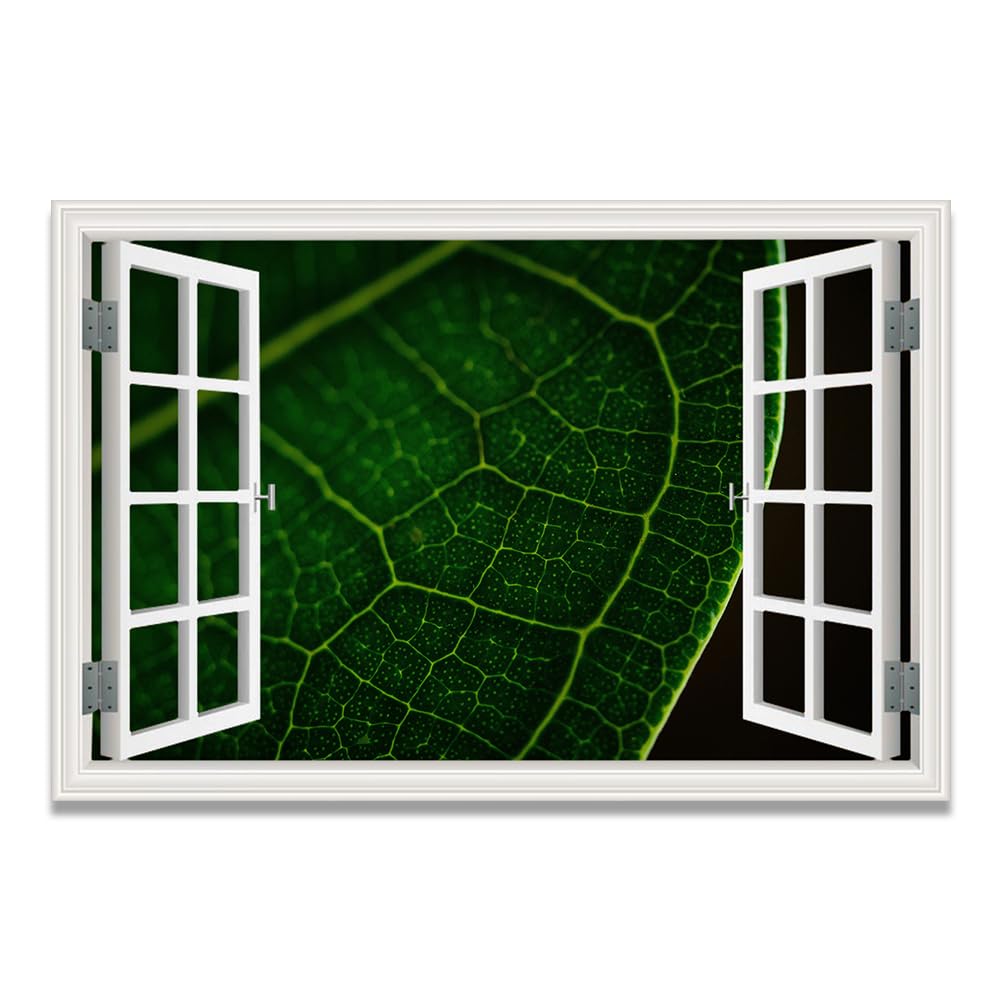 Cuadro lienzo efecto ventana de montañas con gran realismo visual para salas compactas 8