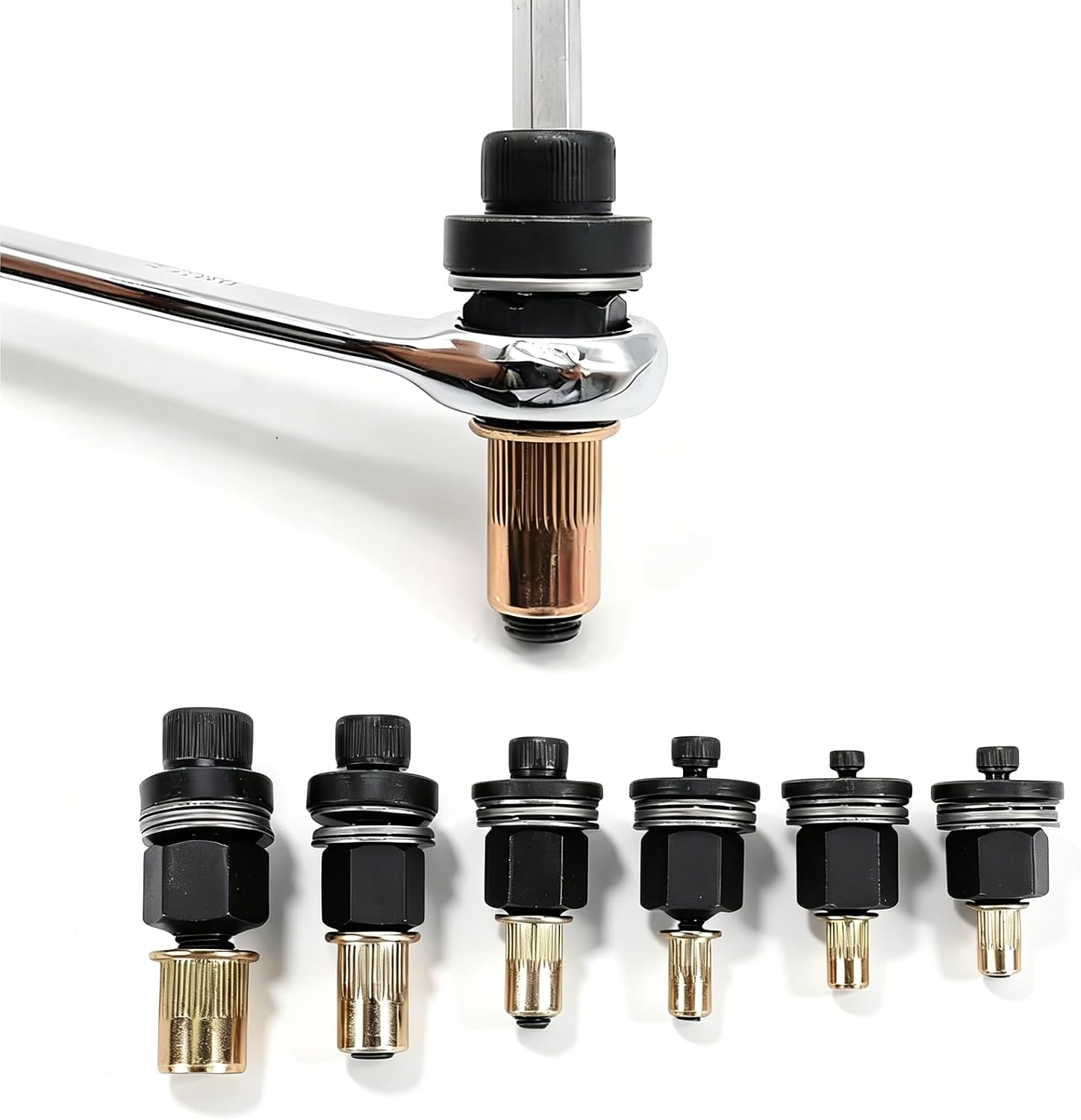 6Pcs Manual Electric Rivet Tool Sets with Storage Box, 10#24, 6#32, 8#32, 5/1618, 1/420, 3/8 to 16 Multifunctional Hand Rivet Nut Tool Kit and Nuts for Furniture Industrial Use