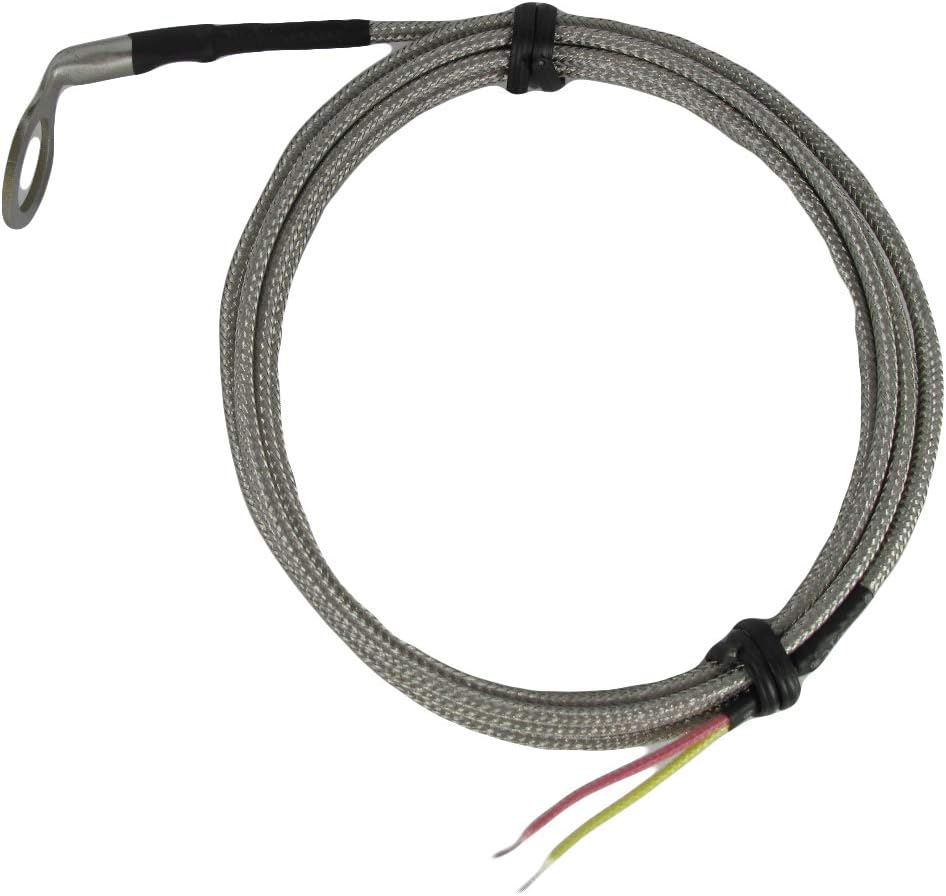 Car Cylinder Head CHT Stainless Steel Temperature Sensors K Type Thermocouple with 10mm id Washer Angled Bend for Cylinder Head Temperature Measurement