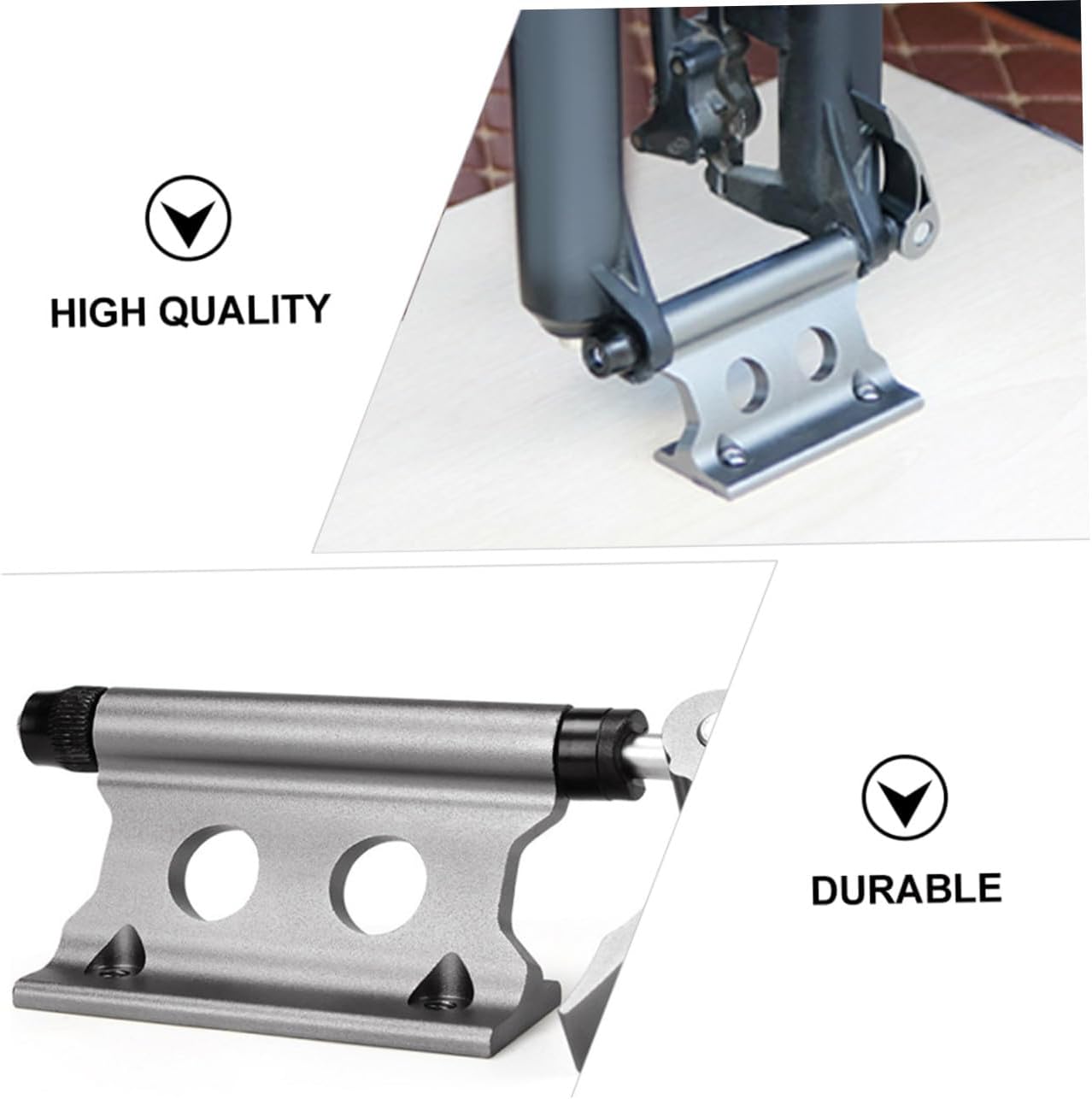 2PCS Quick Release Bicycle Fork Mount Rack Adjustable Bike Car Rack Holder for Mountain and Road Bikes Sturdy Metal Construction Easy Installation for Outdoor Cycling