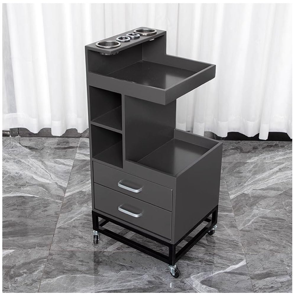 Mobiletto per postazioni da Parrucchiere, mobiletto portaoggetti per postazioni da Barbiere con Ruote, Carrello per Salone di Bellezza, Attrezzatura per Stilista per ulteriore Spazio di Arch