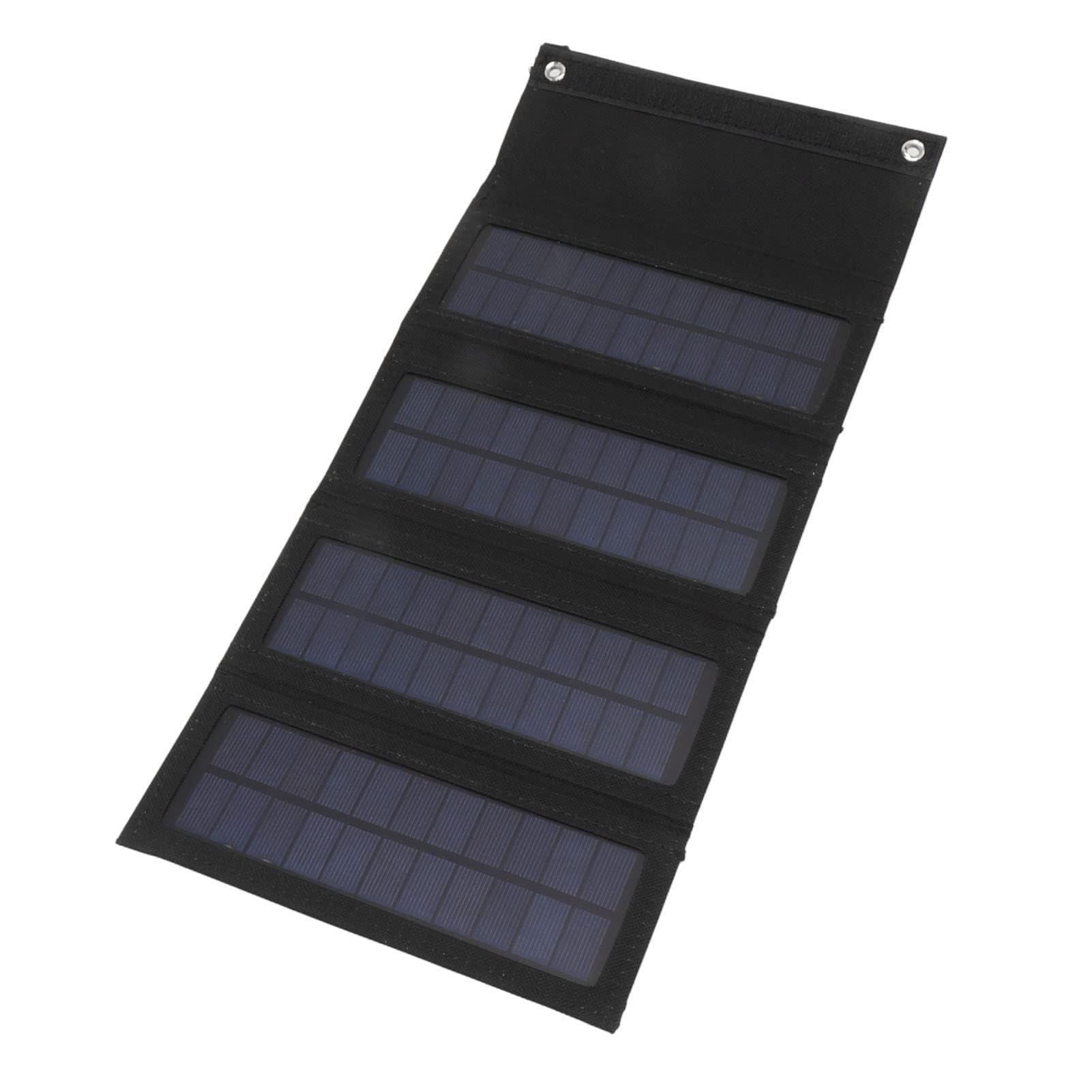Trwała składana ładowarka panelu słonecznego 40 W na zewnątrz, kemping, wędrówki, przenośny monokrystaliczny panel słoneczny (BLACK)