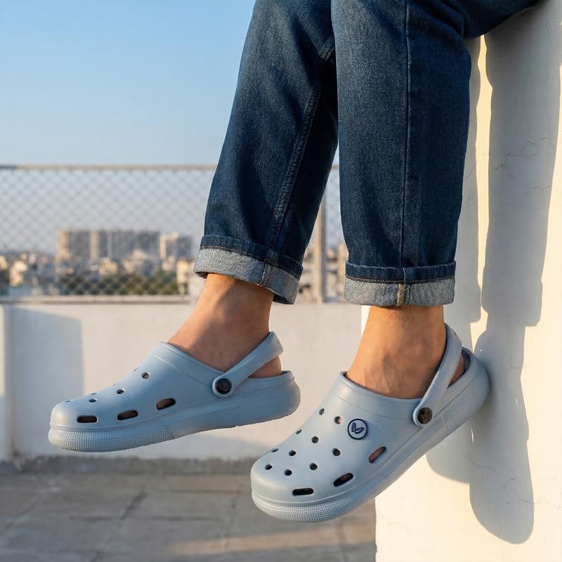 Image of WALKAROO Men's Trendy EVA Clogs Stylish Casual Slip On Lightweight Comfortable Footwear WC4843