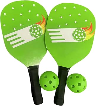 Kids Paddle Set, Pickle Ball Racket, Table Tennis Racket for Adults | Compact Storage Case, 2 Paddles and 2 Balls, Sports Accessories for Adult Kids