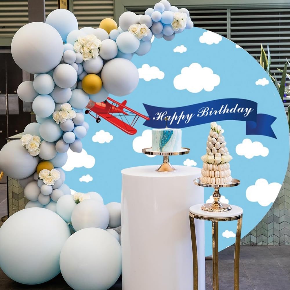 CRTPOD Transportation Happy Birthday Backdrop Cartoon Train Cars Plane Birthday Photography Background For Kids Boys Traffic Theme Birthday Party Decorations Banner Photo Photobooth Props 12x8ft