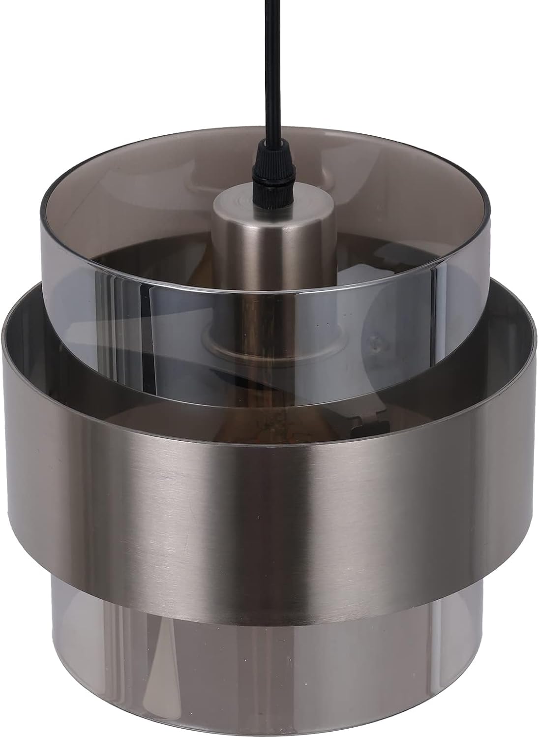 Pendant Lights Kitchen Island Lighting,7 Inch Adjustable Mini Glass Haning Lights for Entrance Aisle Decorative Lighting Fixture for Dining and Bar Table (Brushed Nickel)