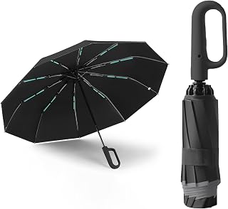Reverse Automatic Umbrella with Ring Buckle