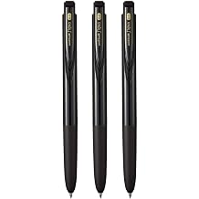 Set of 3 - Signo - uni Knock Ballpoint Pen - RT1 UMN-155 0.5 mm - Black