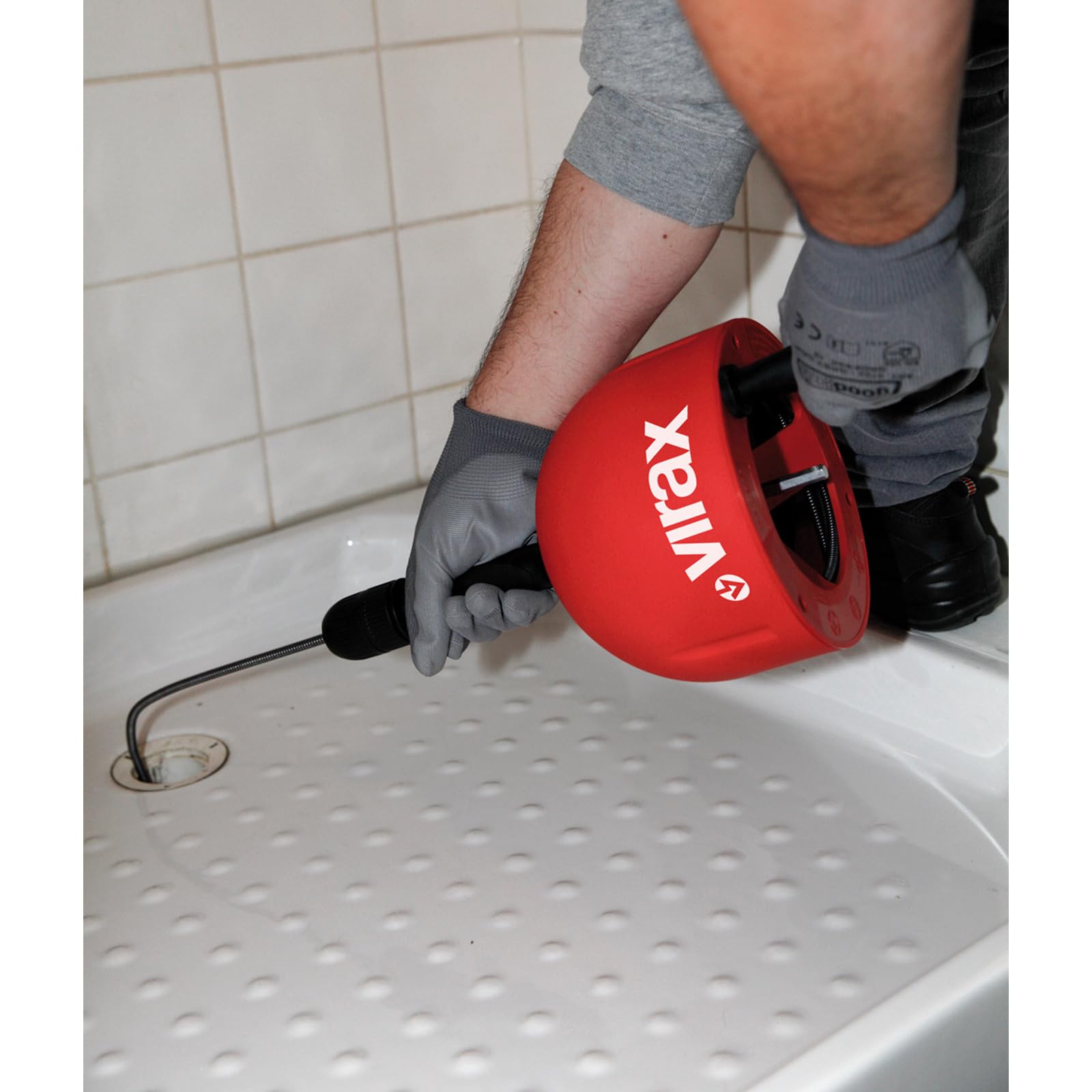 Virax - Déboucheur Professionnel VAL 26, câble 7.5 m de 7 mm | Deboucheur à tambour professionnel VAL 26
