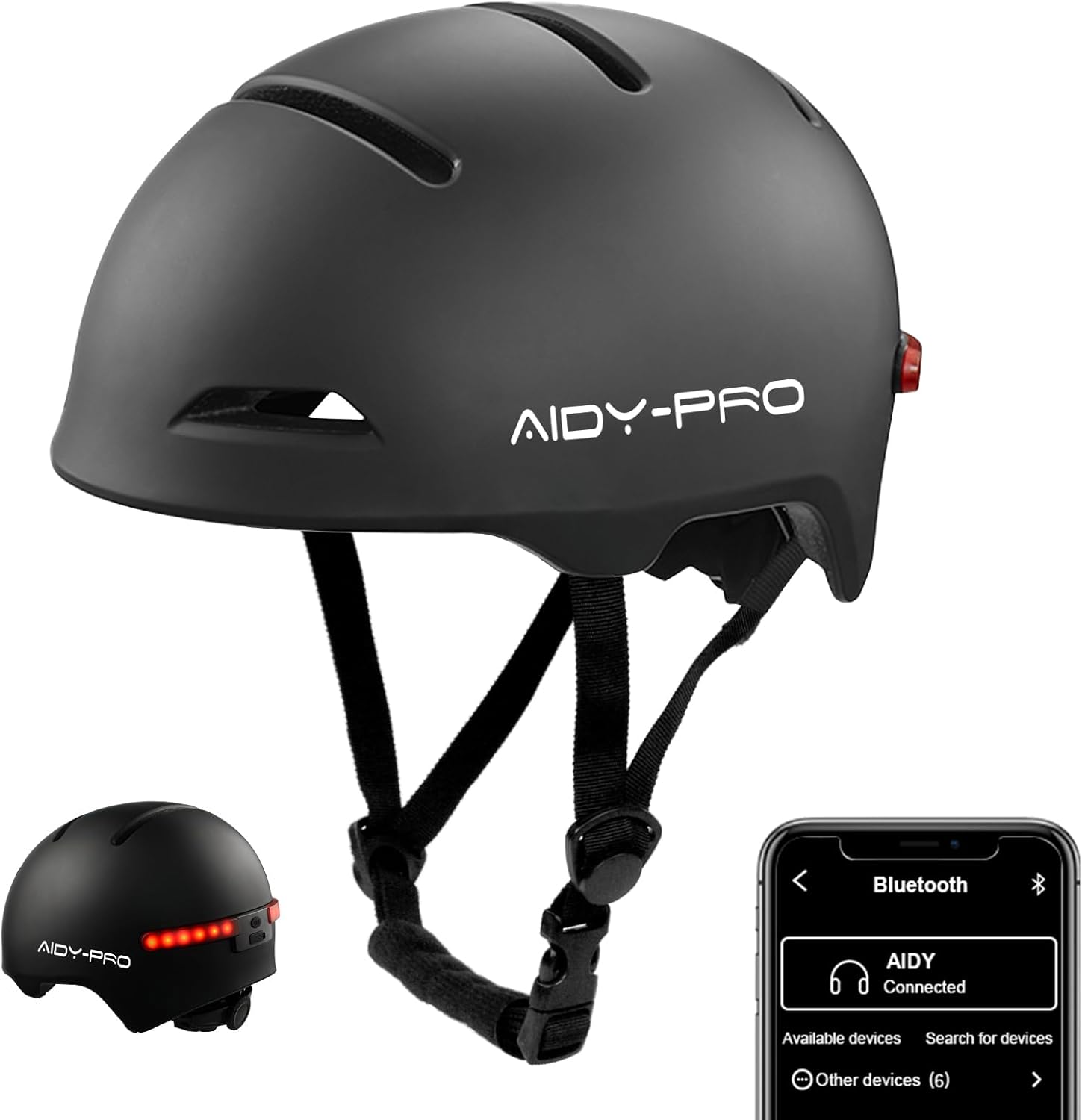 Smart Bike Helmet with Bluetooth for Men Women