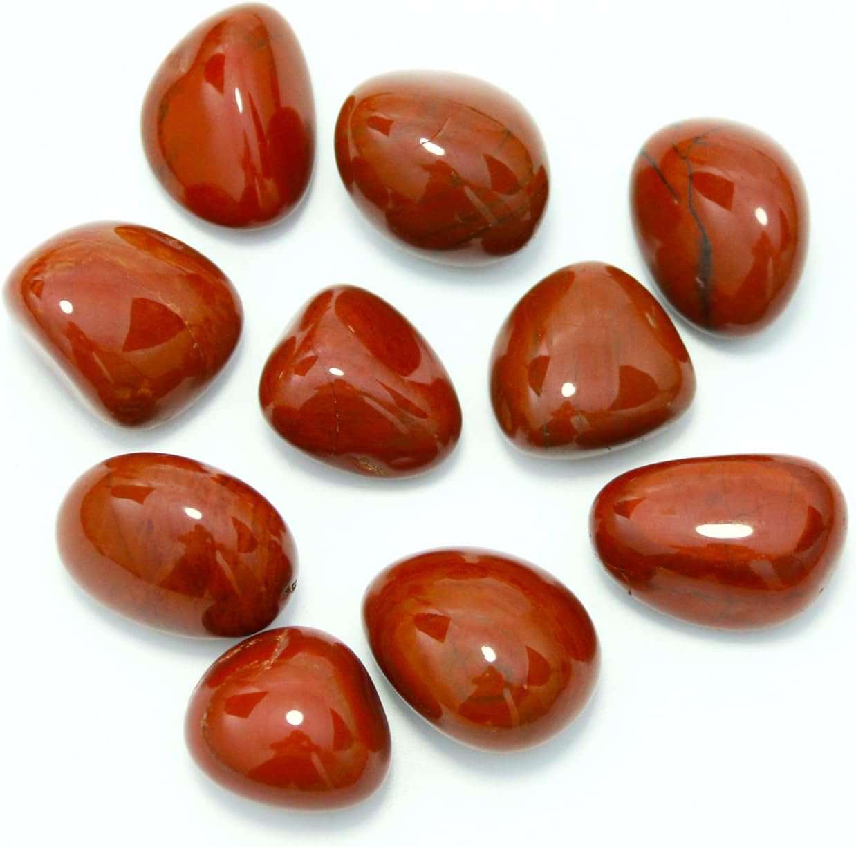 Amazon.com: Namzi Brazilian Polished Natural Red Jasper Crystal ...