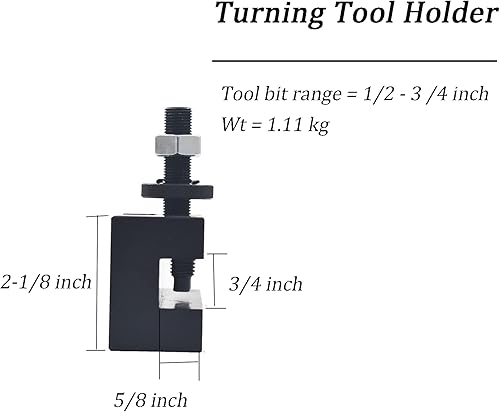Miniatura 2 de marddpair Soporte para herramientas de torneado CXA 250-301, poste de herramientas de cuña de cambio rápido, apto para poste de herramientas CXA