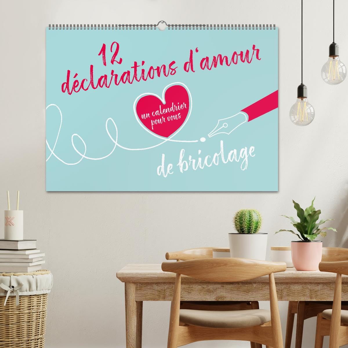 12 déclarations d'amour - calendrier de bricolage (Calendrier mural 2026 DIN A2 vertical), CALVENDO calendrier mensuel: Ce calendrier est un très beau cadeau qui vient du cœur. (CALVENDO Hobby)