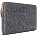 Price comparison product image DOMISO 17 inch Laptop Sleeve Case Water-Resistant Protective Pouch for 17.3" Dell Inspiron/MSI GS73VR Stealth Pro/Lenovo IdeaPad 300 320 321/HP ENVY 17/LG Gram 17"/ASUS ROG STRIX GL702VS,Dark Grey