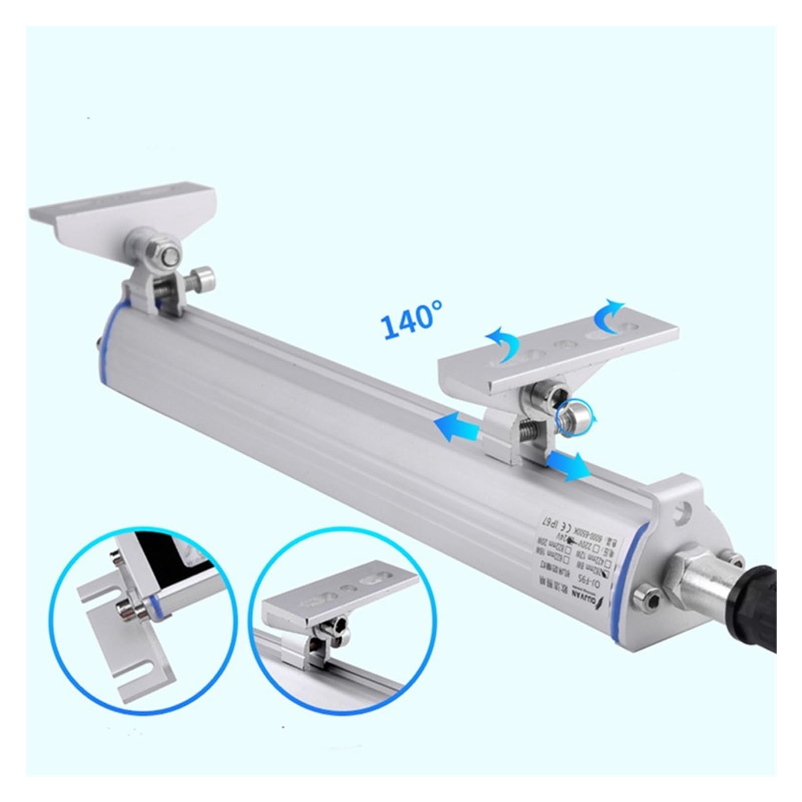 LED-Arbeitslampe Werkzeugmaschinen, CNC-Fräsmaschine, Drehmaschine, wasserdicht, ölbeständig, explosionsgeschützt, Industriebeleuchtung(10W 282mm,110V 230VAC)