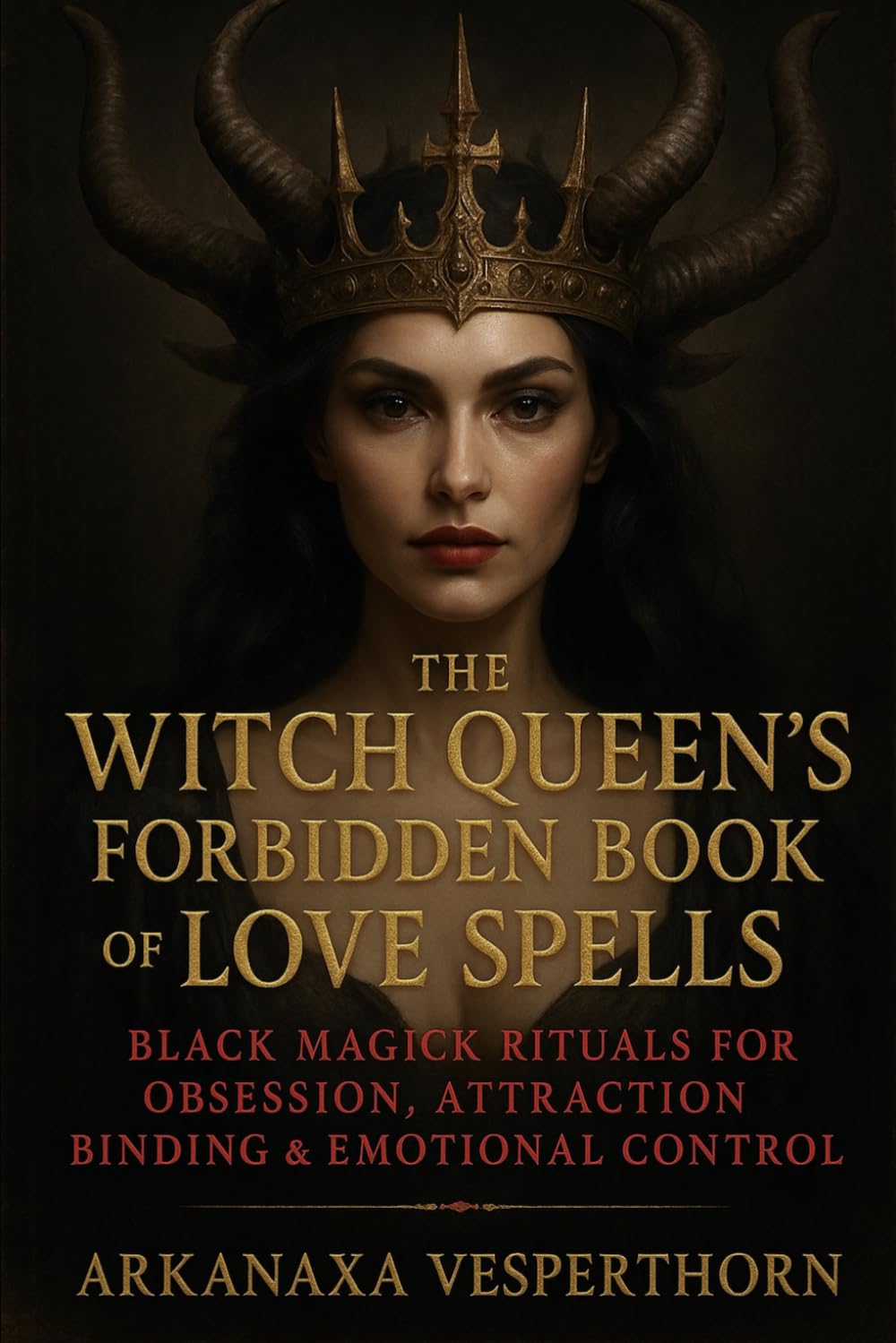 The Witch Queen’s Forbidden Book of Love Spells: Black Magick Rituals for Obsession, Attraction , Binging & Emotional Control (Arkanaxa Vesperthorn)