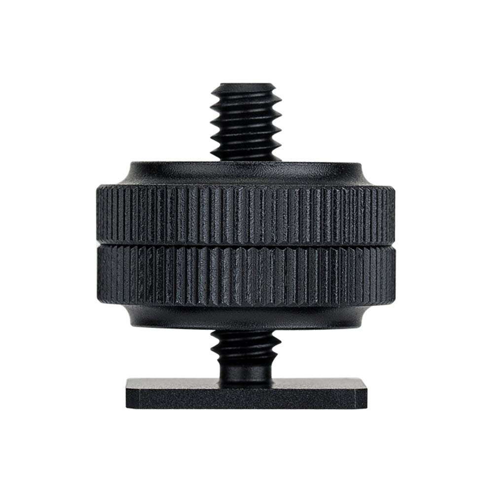 JJC Adaptateur griffe pour appareil photo pour vis mâle/femelle 1/4"-20, appareil à visser léger, micro flash trépied pour SmallRig Magic Arm 1498 1497