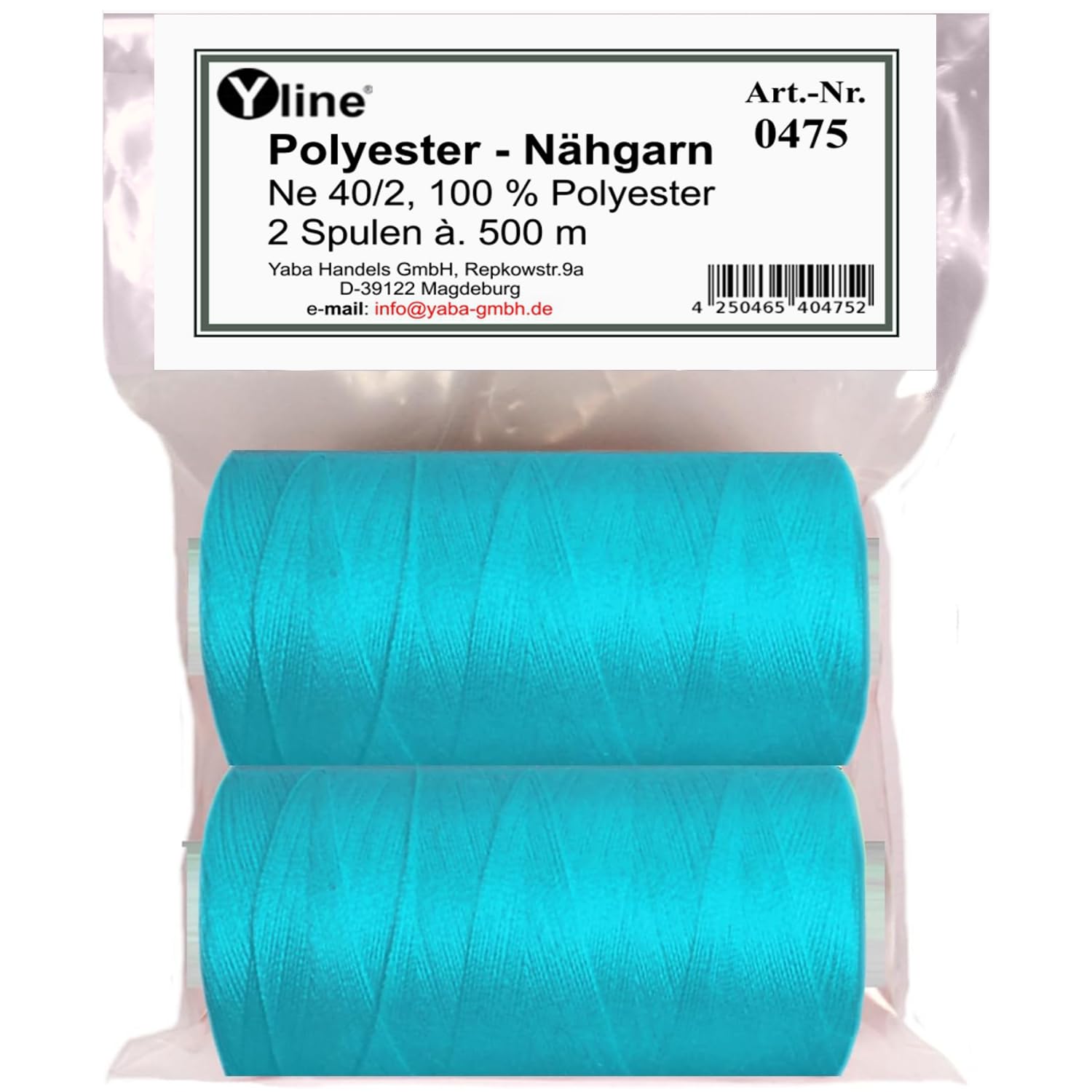 Fil machine à broder anti-casse polyester 4000m cône vert néon